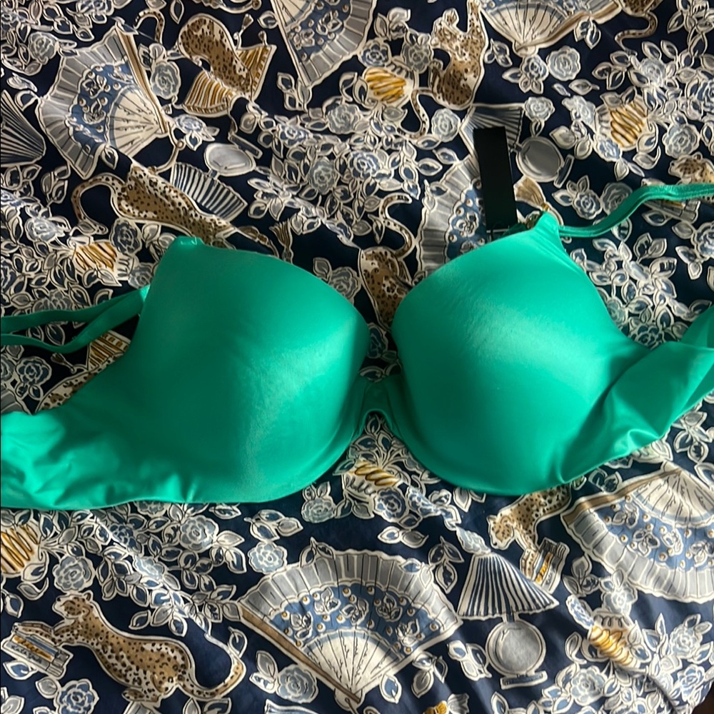 NEW women’s Victoria secret bra never worn 
Size 38B push up
Color mint green